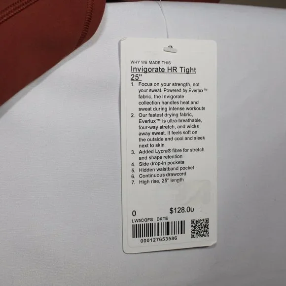 Lululemon Invigorate High-Rise Tight 25" - Picture 7 of 8